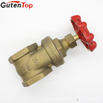 GutenTop alta calidad BSP rosca tubería de aceite y gas línea de 1-1 / 2 pulgadas válvula de compuerta de latón